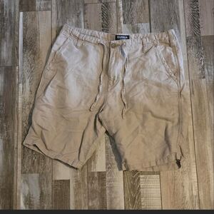 Express Men's Beige Linen Shorts